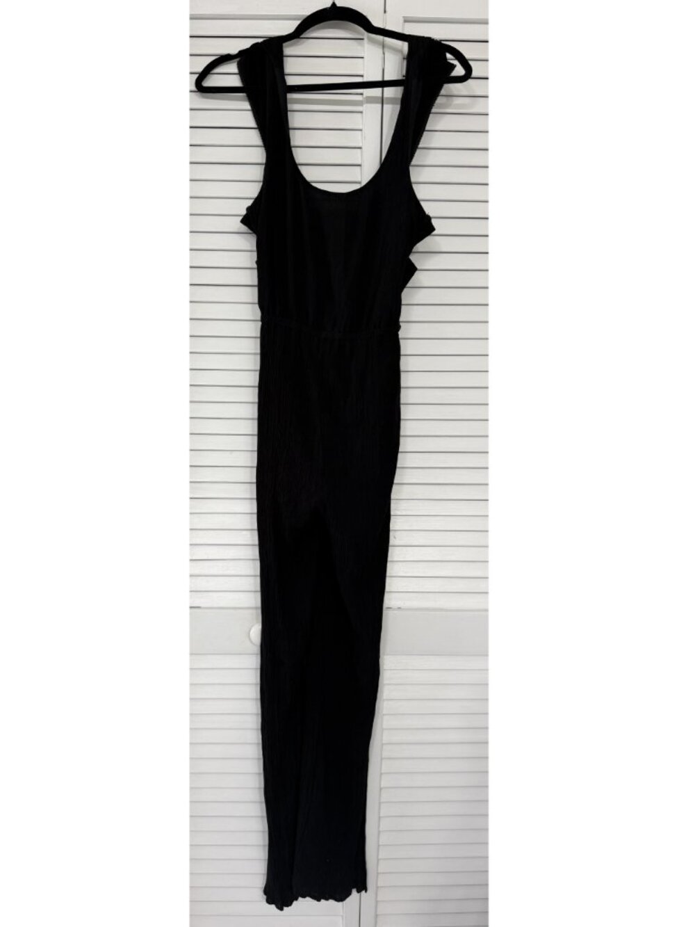 BCBGeneration Black Jump Suit Wide Leg with Slits Size XS